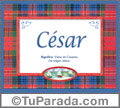 Cesar - Significado y origen