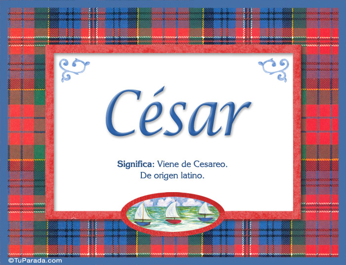 Tarjeta - Cesar - Significado y origen