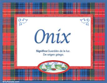 Onix - Significado y origen