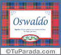 Oswaldo - Significado y origen