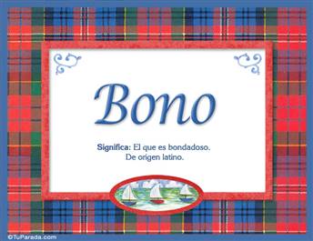 Bono  - Significado y origen