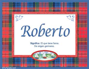 Roberto - Significado y origen
