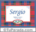 Sergio - Significado y origen