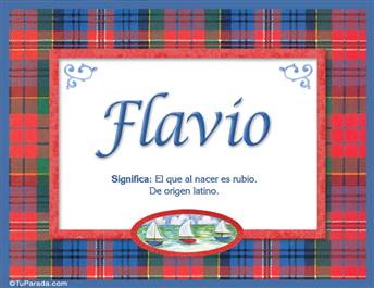 Flavio - Significado y origen