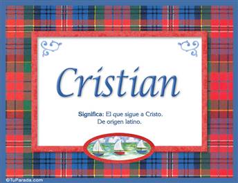 Cristian - Significado y origen