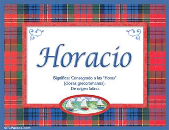 Horacio, nombre, significado y origen de nombres