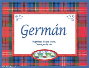 German, nombre, significado y origen de nombres