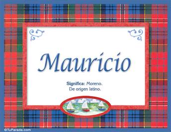 Mauricio, nombre, significado y origen de nombres