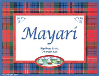 Mayari, nombre, significado y origen de nombres