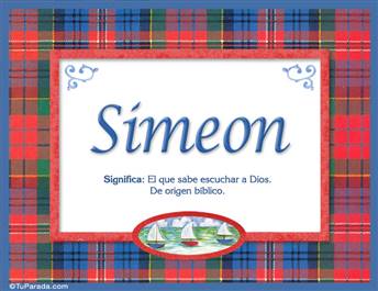Simeon, nombre, significado y origen de nombres