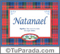 Natanael, nombre, significado y origen de nombres