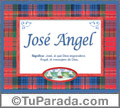 José Angel, nombre, significado y origen de nombres