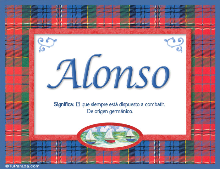 Alonso, nombre, significado y origen de nombres