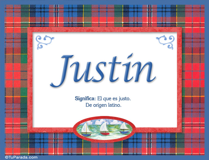 Justin, nombre, significado y origen de nombres