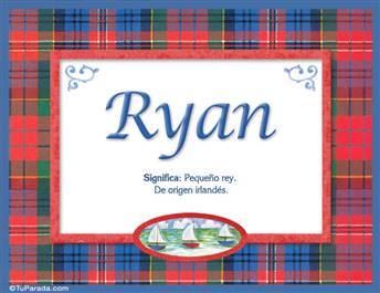 Ryan, nombre, significado y origen de nombres