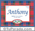 Anthony, nombre, significado y origen de nombres