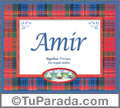 Amir, nombre, significado y origen de nombres