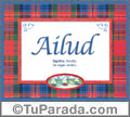 Ailud, nombre, significado y origen de nombres