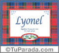 Lyonel, nombre, significado y origen de nombres