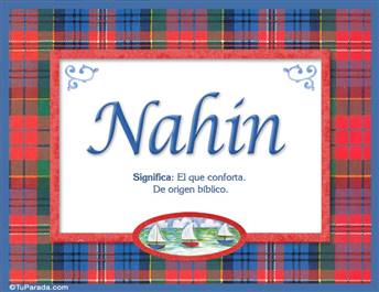 Nahin, nombre, significado y origen de nombres