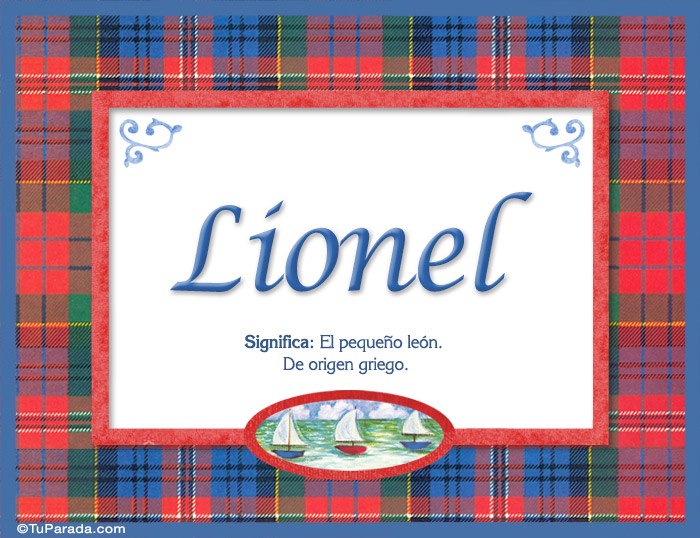Lionel, nombre, significado y origen de nombres