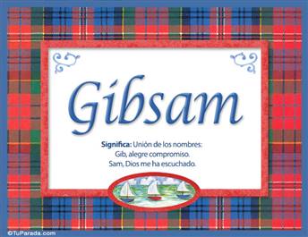 Gibsam, nombre, significado y origen de nombres