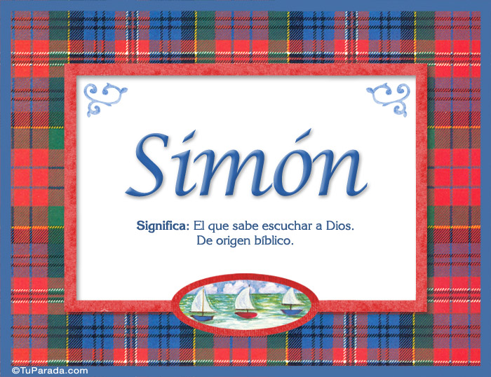 Simón, nombre, significado y origen de nombres