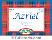 Azriel, significado y origen de nombres