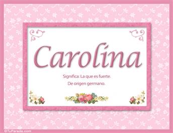 Carolina - Significado y origen