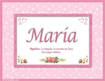 María - Significado y origen