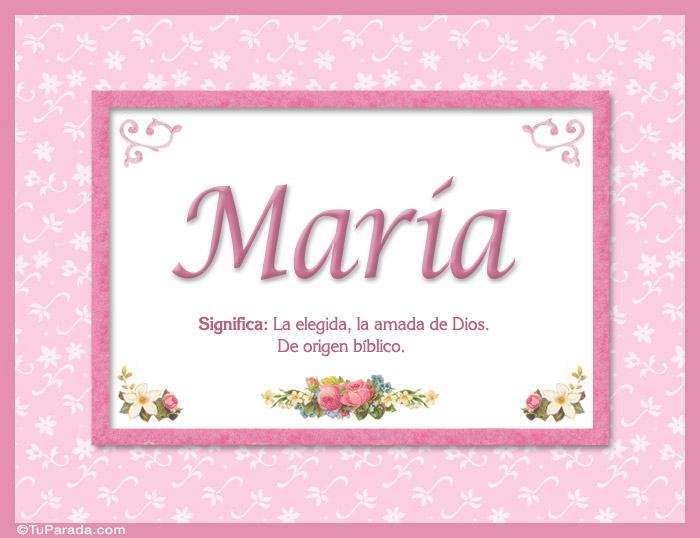 Nombre María - Significado y origen, Imagen Significado de María - Significado y origen