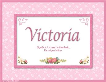 Victoria - Significado y origen