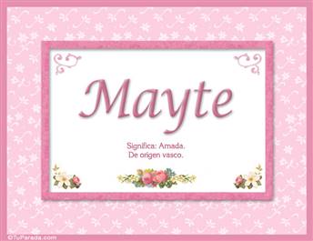 Mayte - Significado y origen