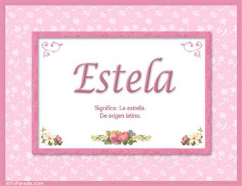 Estela - Significado y origen