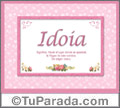 Idoia - Significado y origen