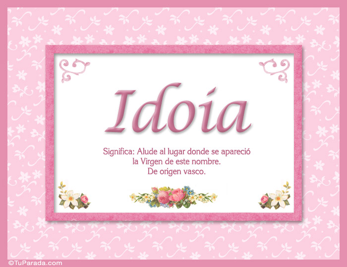 Idoia - Significado y origen