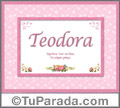 Teodora - Significado y origen