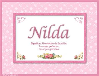 Nilda - Significado y origen