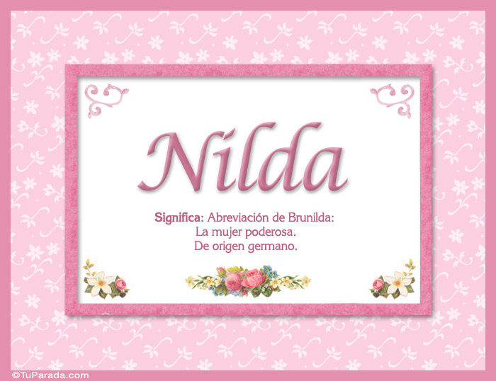 Nilda - Significado y origen