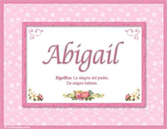 Abigail - Significado y origen