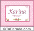 Karina - Significado y origen