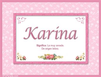 Karina - Significado y origen