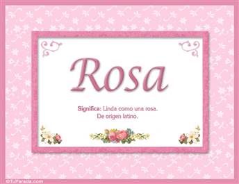 Rosa - Significado y origen