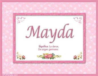 Mayda - Significado y origen