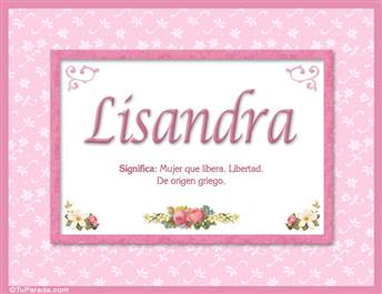 Lisandra - Significado y origen