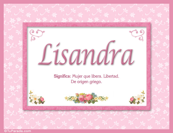 Lisandra - Significado y origen