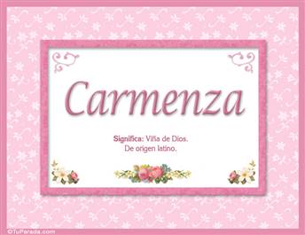 Carmenza - Significado y origen