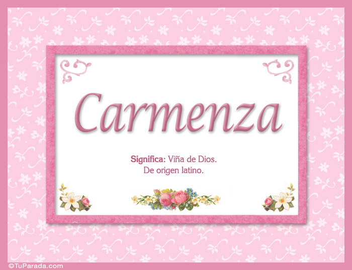 Nombre Carmenza - Significado y origen, Imagen Significado de Carmenza - Significado y origen