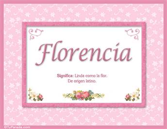 Florencia - Significado y origen