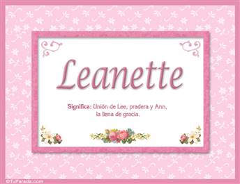 Leanette - Significado y origen